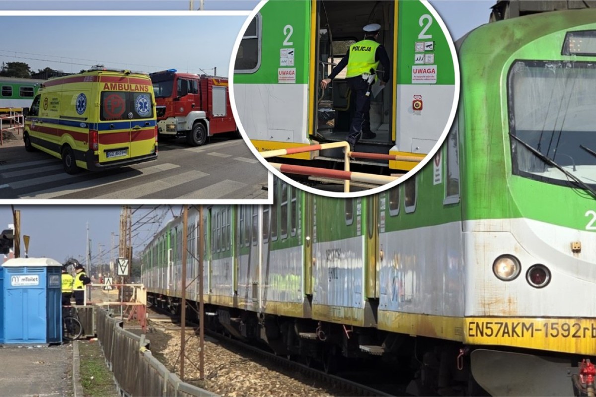 Młody mężczyzna cudem uniknął śmierci na torach w Michalinie