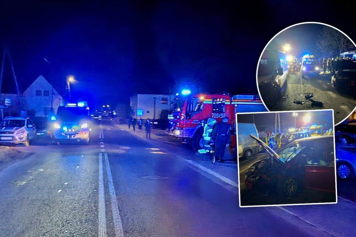 Wypadek w Ujsołach po nabożeństwie Wielkiego Piątku. Ranne cztery osoby, w tym dziecko