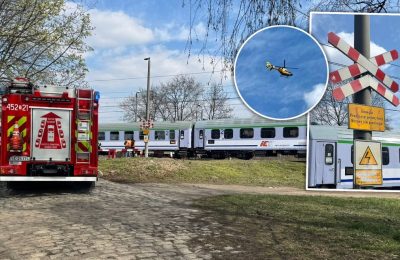 Tragiczny wypadek na przejeździe kolejowym w Gliwicach. Mężczyzna potrącony przez pociąg Intercity