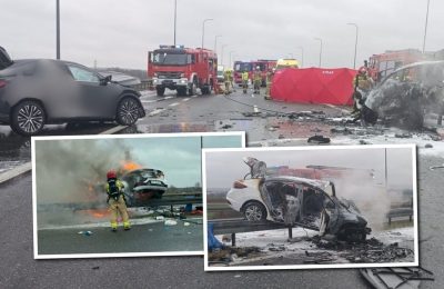 Tragiczny wypadek na S19 pod Rzeszowem. Nie żyje kierowca, ranny mistrz świata