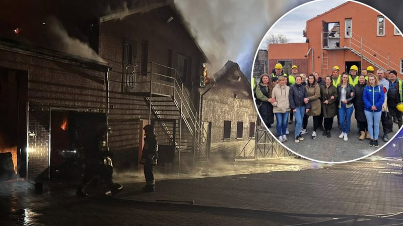 Solidarność po pożarze: Pracownicy i właściciel razem odbudowują masarnię w Niemicy