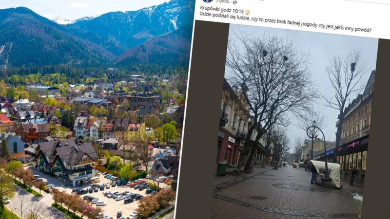 Krupówki świecą pustkami. Zaskakujący widok w Zakopanem