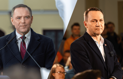 Polacy o przyszłym prezydencie: Sondaż wskazuje na remis Nawrockiego i Sikorskiego