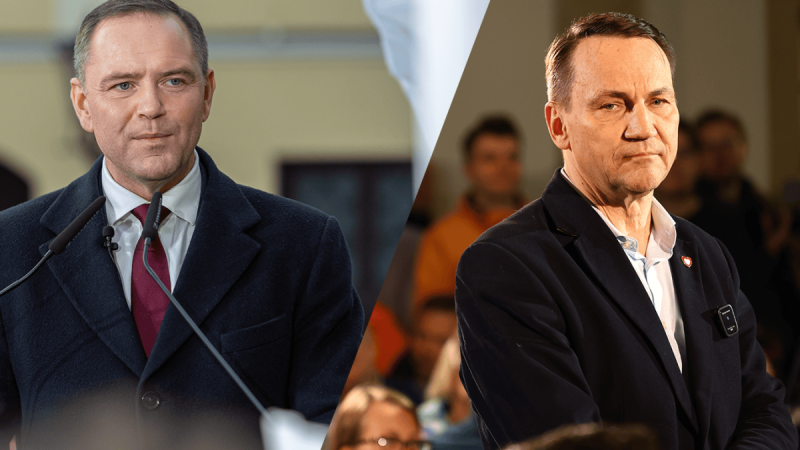 Polacy o przyszłym prezydencie: Sondaż wskazuje na remis Nawrockiego i Sikorskiego