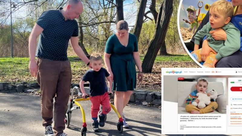 Walka o życie czteroletniego Julka z Gliwic. Cierpi na chorobę występującą raz na milion