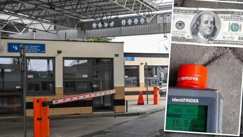 Zatrzymanie na granicy w Medyce. Waluta z Ukrainy wykazała promieniowanie