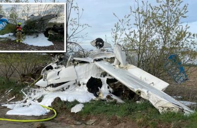 Awaryjne lądowanie awionetki w Zborowie pod Poznaniem. Dwie osoby bezpieczne