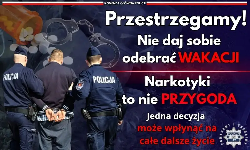 Rekordowe przejęcia narkotyków w 2026 roku – policja ostrzega przed wakacyjnymi zagrożeniami