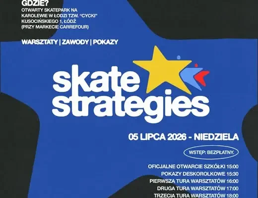 Skate Strategies otwiera szkółkę deskorolki w Łodzi 5 lipca