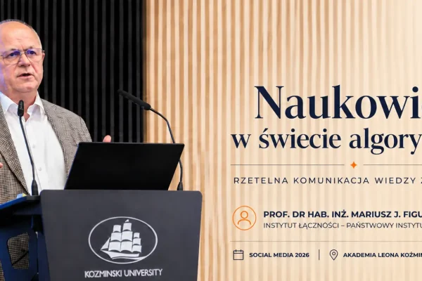 Prof. Figurski na Social Media 2026: naukowcy muszą walczyć z dezinformacją