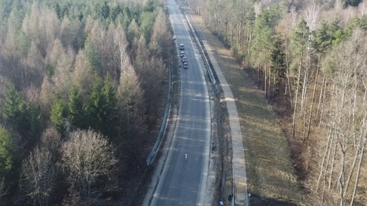 Odcinek drogi wojewódzkiej Tychów Stary – Starachowice otwarty po modernizacji