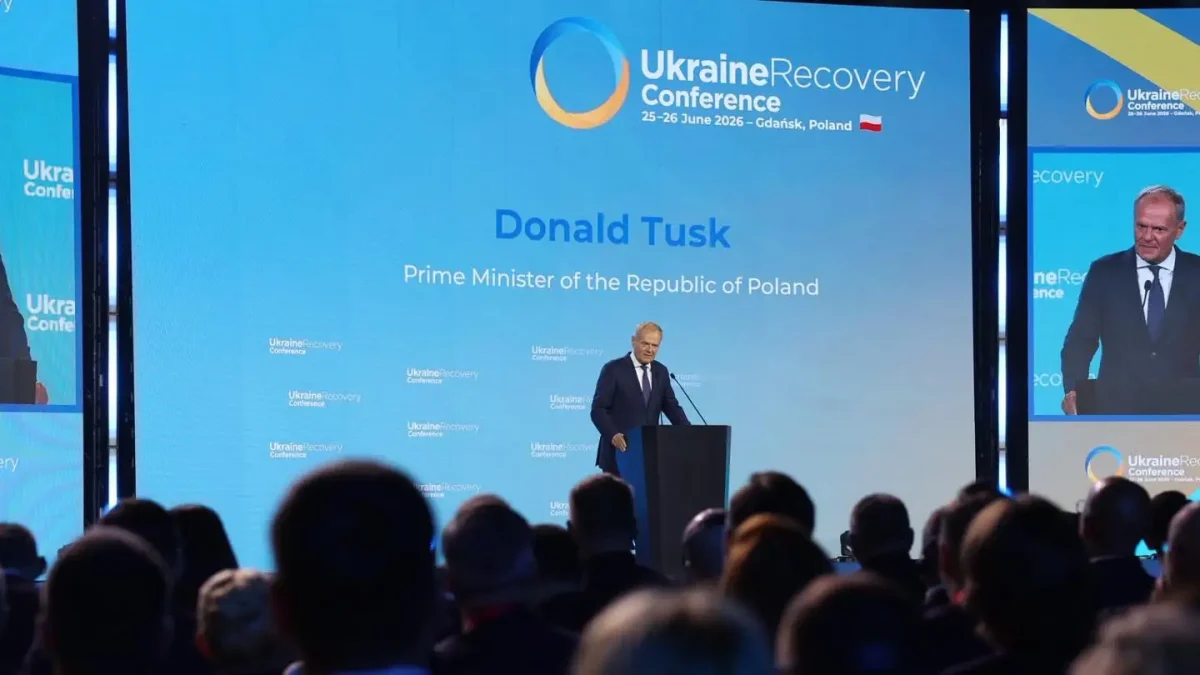 Premier Tusk: Odbudowa Ukrainy możliwa dzięki solidarności – konferencja w Gdańsku