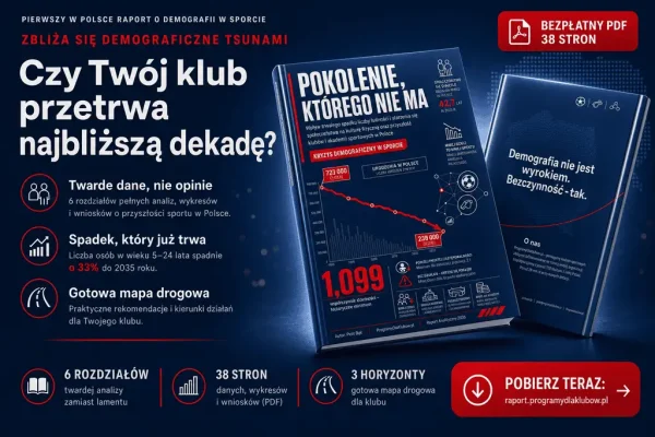 Kryzys demograficzny uderzy w polskie kluby sportowe – raport alarmuje
