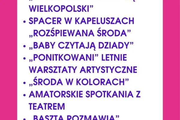 Siedem inicjatyw kulturalnych wyłonionych w konkursie „Dom Kultury+” w Środzie Wielkopolskiej
