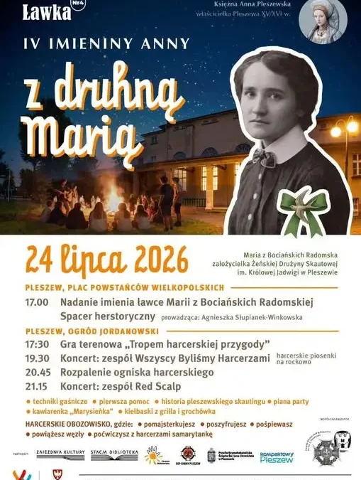 IV Imieniny Anny w Pleszewie – spacer, gra, koncerty i ognisko już dziś