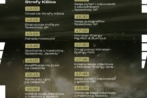 Strefa Kibica i Speedway Grand Prix w Łodzi już w sobotę