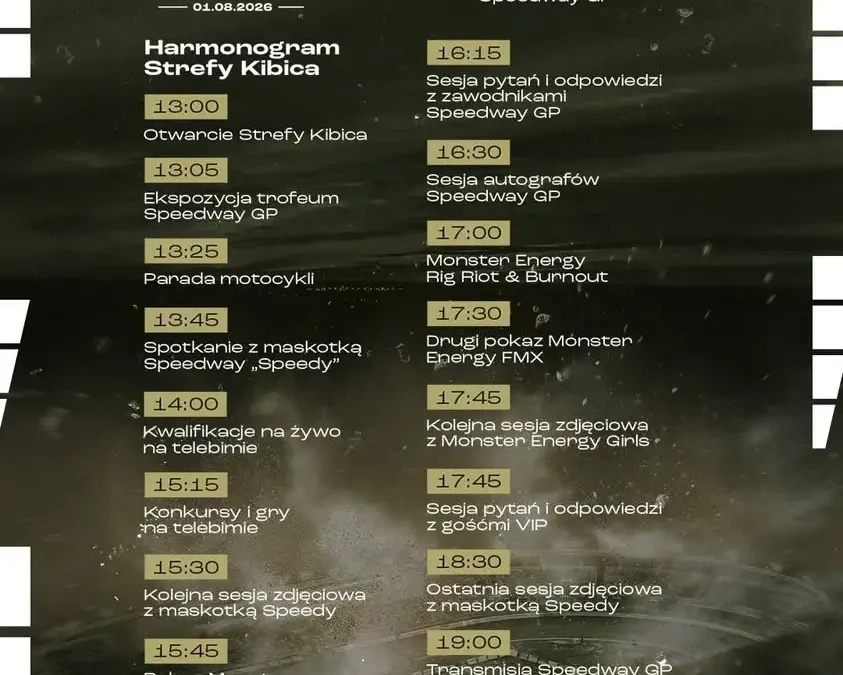 Strefa Kibica i Speedway Grand Prix w Łodzi już w sobotę
