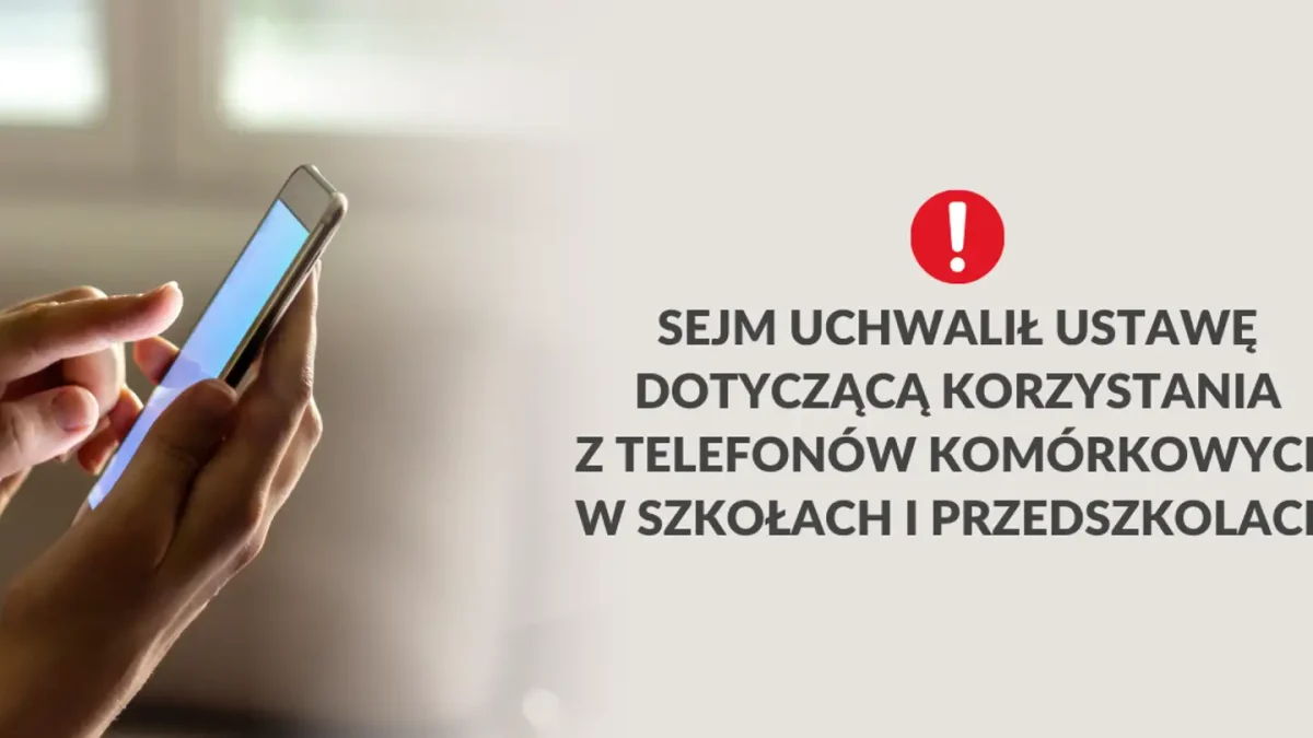 Sejm uchwalił ustawę ograniczającą używanie telefonów w szkołach i przedszkolach