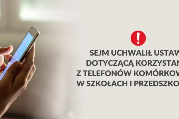 Sejm uchwalił ustawę ograniczającą używanie telefonów w szkołach i przedszkolach